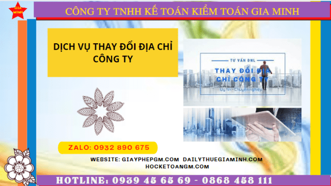 Dịch vụ thay đổi địa chỉ công ty tại bình dương chỉ 1.200.000 đ 4 Dịch vụ thay đổi địa chỉ trụ sở công ty tại Bình Dương