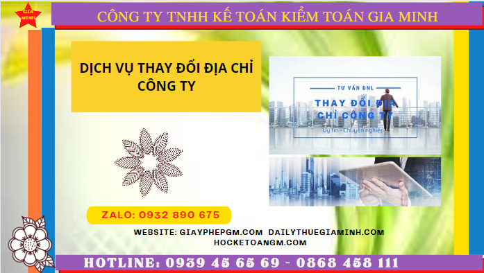 Dịch vụ thay đổi địa chỉ công ty tại tây ninh chỉ 1.200.000 đ 4 Dịch vụ thay đổi địa chỉ trụ sở công ty tại Tây Ninh
