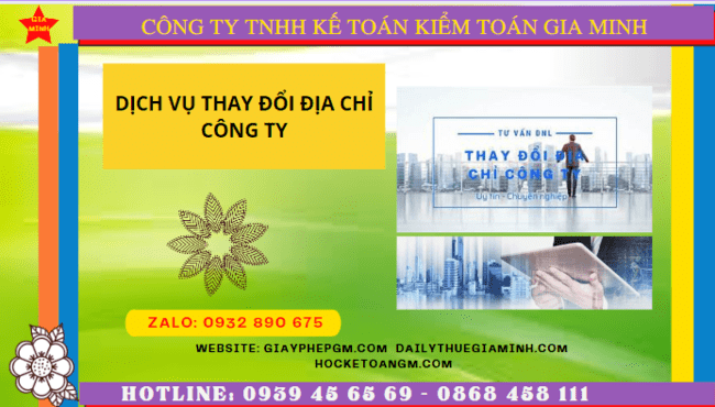 Dịch vụ thay đổi địa chỉ công ty tại đắk lắk chỉ 1.200.000 đ 4 Dịch vụ thay đổi địa chỉ trụ sở công ty tại Đắk Lắk