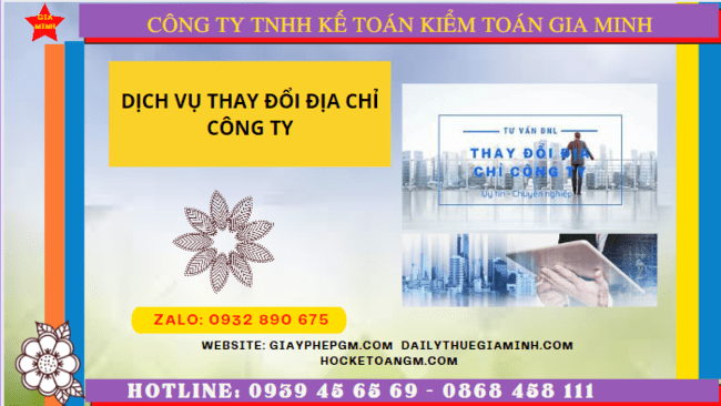Dịch vụ thay đổi địa chỉ công ty tại đắk nông chỉ 1.200.000 đ 4 Dịch vụ thay đổi địa chỉ trụ sở công ty tại Đắk Nông