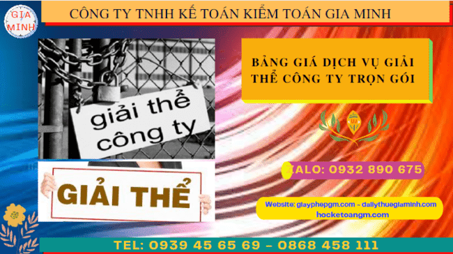 Dịch vụ giải thể công ty nhanh gọn tại Cao Bằng