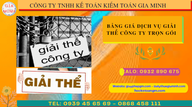 Dịch vụ giải thể công ty nhanh gọn tại Điện Biên