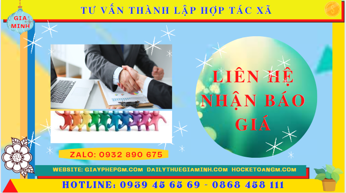Tư vấn thành lập hợp tác xã tại quận 3 - tphcm 6 Chi phí dịch vụ thành lập hợp tác xã tại Quận 3 - TPHCM