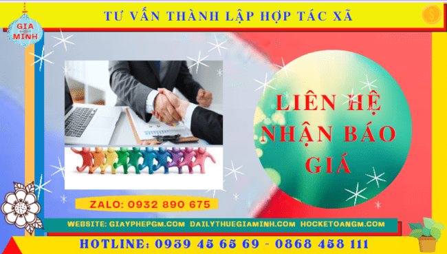 Tư vấn thành lập hợp tác xã tại quận 5 5 Chi phí dịch vụ thành lập hợp tác xã tại Quận 5 - TPHCM