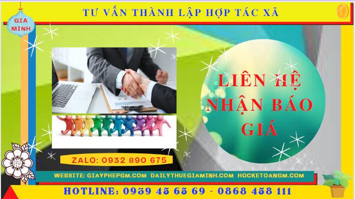 Tư vấn thành lập hợp tác xã tại quận 8 6 Chi phí dịch vụ thành lập hợp tác xã tại Quận 8 - TPHCM