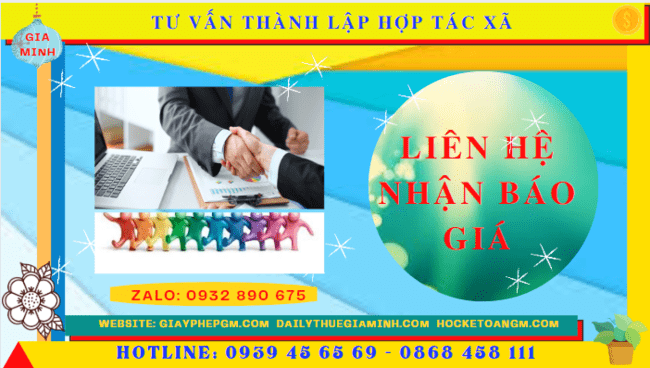 Tư vấn thành lập hợp tác xã tại hậu giang 5 Chi phí dịch vụ thành lập hợp tác xã tại Hậu Giang