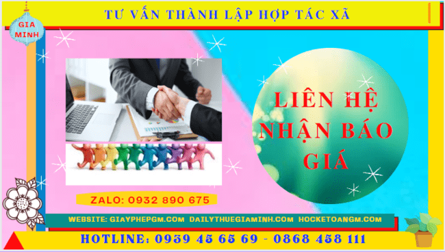 Tư vấn thành lập hợp tác xã tại vĩnh long 5 Chi phí dịch vụ thành lập hợp tác xã tại Vĩnh Long