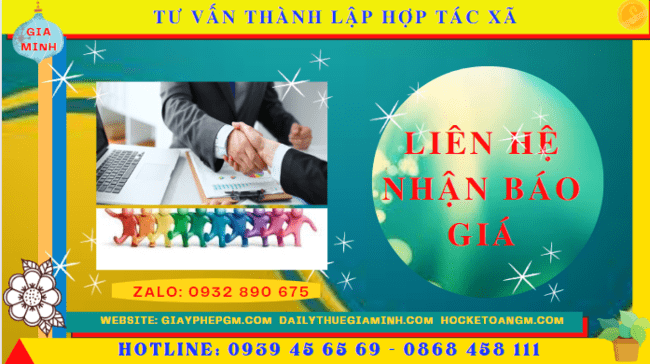 Chi phí dịch vụ thành lập hợp tác xã tại Gia Lai