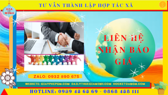 Tư vấn thành lập hợp tác xã tại lâm đồng 5 Chi phí dịch vụ thành lập hợp tác xã tại Lâm Đồng