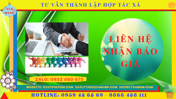 Tư vấn thành lập hợp tác xã tại bình định 5 Chi phí dịch vụ thành lập hợp tác xã tại Bình Định