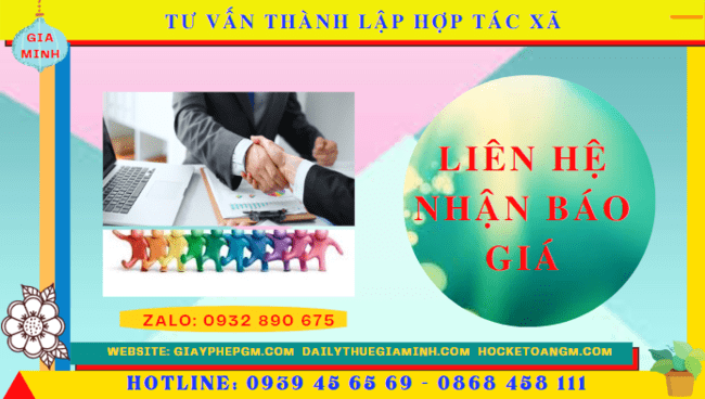Tư vấn thành lập hợp tác xã tại khánh hòa 5 Chi phí dịch vụ thành lập hợp tác xã tại Khánh Hòa