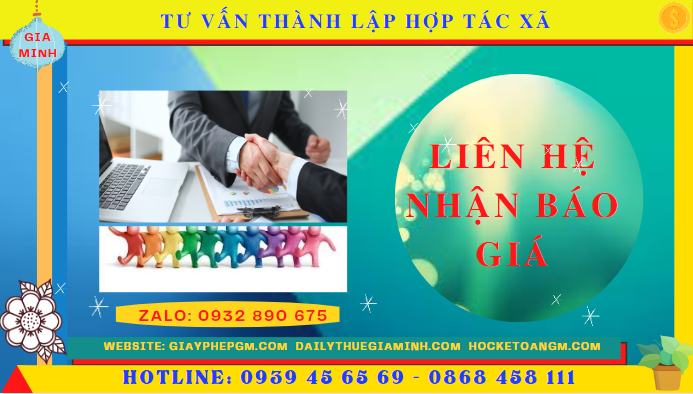 Tư vấn thành lập hợp tác xã tại hà tĩnh 5 Chi phí dịch vụ thành lập hợp tác xã tại Hà Tĩnh