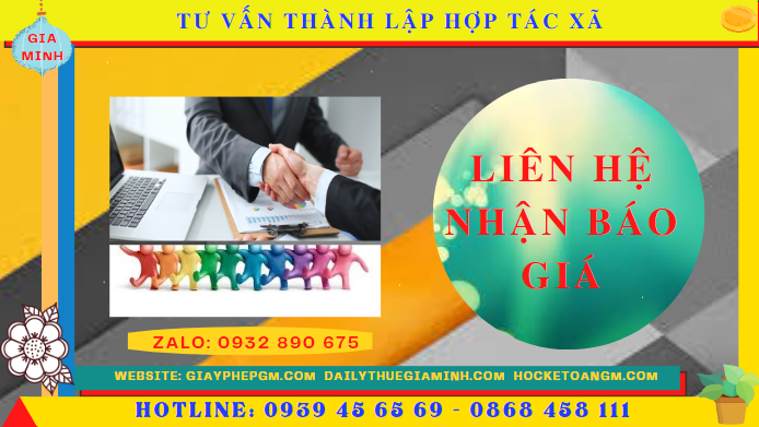 Tư vấn thành lập hợp tác xã tại tt huế 5 Chi phí dịch vụ thành lập hợp tác xã tại TT Huế