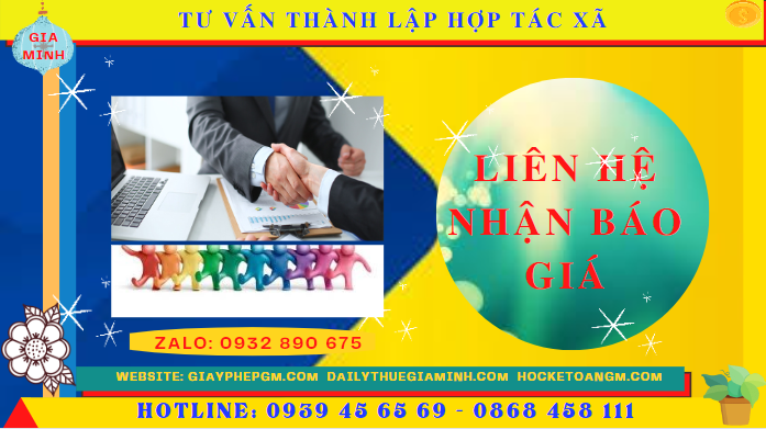 Chi phí dịch vụ thành lập hợp tác xã tại Ninh Bình