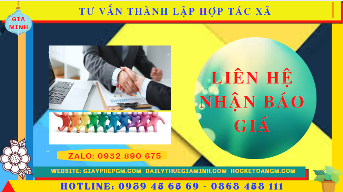 Tư vấn thành lập hợp tác xã tại vĩnh phúc 5 Chi phí dịch vụ thành lập hợp tác xã tại Vĩnh Phúc