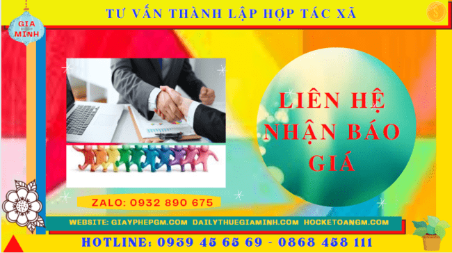 Tư vấn thành lập hợp tác xã tại lạng sơn 5 Chi phí dịch vụ thành lập hợp tác xã tại Lạng Sơn
