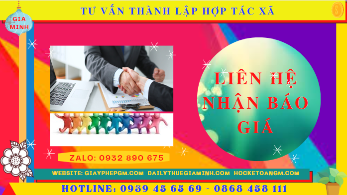 Tư vấn thành lập hợp tác xã tại phú thọ 5 Chi phí dịch vụ thành lập hợp tác xã tại Phú Thọ