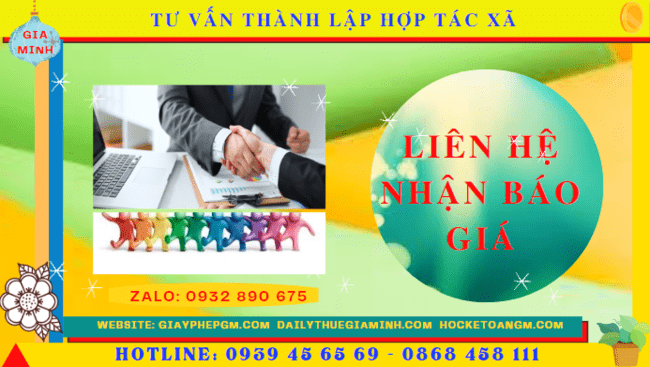 Tư vấn thành lập hợp tác xã tại Thái Nguyên 5 Chi phí dịch vụ thành lập hợp tác xã tại Thái Nguyên