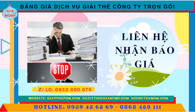 Cung cấp bảng giá giải thể công ty trọn gói tại Lạng Sơn