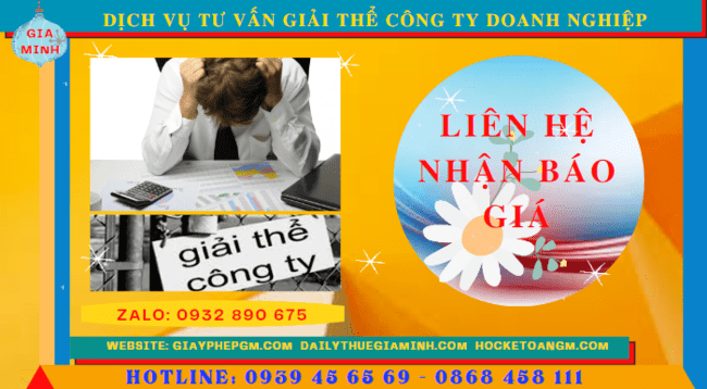 Cung cấp bảng giá giải thể công ty trọn gói tại Quận Ngô Quyền