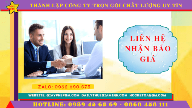 Thành lập công ty trọn gói chất lượng uy tín nhất tại tt huế 5 Chi phí thành lập công ty trọn gói tại TT Huế