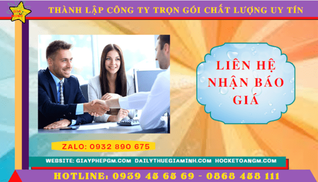 Thành lập công ty trọn gói chất lượng uy tín nhất tại quận hai bà trưng 5 Chi phí thành lập công ty trọn gói tại Quận Hai Bà Trưng - Hà Nội