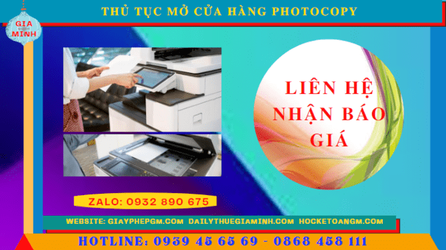 THỦ TỤC MỞ CỬA HÀNG PHOTOCOPY TẠI QUẬN 4 - TPHCM 5 Chi phí mở cửa hàng photocopy trọn gói tại Quận 4 - TPHCM