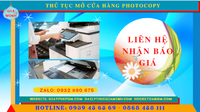 Chi phí mở cửa hàng photocopy trọn gói tại Phú Yên