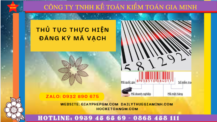 THỦ TỤC THỰC HIỆN ĐĂNG KÝ MÃ VẠCH TẠI TT HUẾ 4 Dịch vụ đăng ký mã vạch trọn gói tại TT Huế