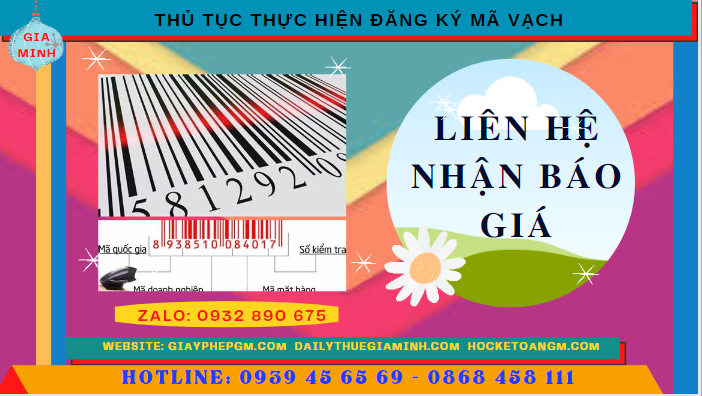 THỦ TỤC THỰC HIỆN ĐĂNG KÝ MÃ VẠCH TẠI ĐẮK LẮK 5 Chi phí đăng ký mã vạch uy tín trọn gói tại Đắc Lắc