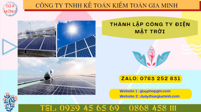 Thành lập công ty điện mặt trời tại quận 4 - tphcm 4 Điều kiện thành lập công ty điện mặt trời ở Quận 4 - TPHCM