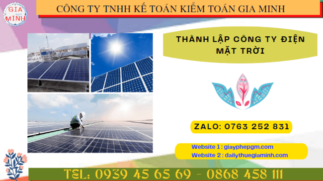 Thành lập công ty điện mặt trời tại quận 6 - tphcm 4 Điều kiện thành lập công ty điện mặt trời ở Quận 6 - TPHCM