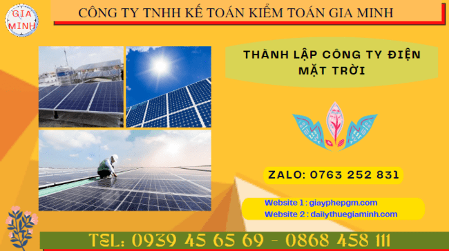 Thành lập công ty điện mặt trời tại quận 7 - tphcm 4 Điều kiện thành lập công ty điện mặt trời ở Quận 7 - TPHCM