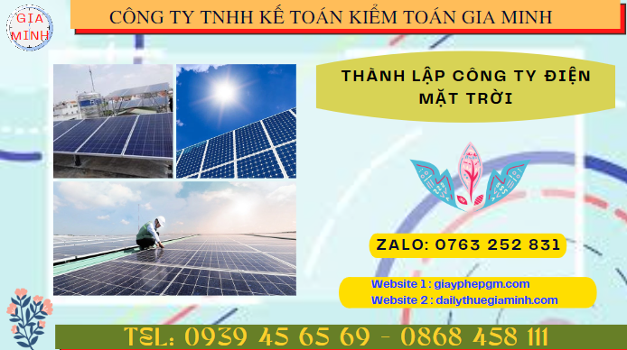 Thành lập công ty điện mặt trời tại quận 8 - tphcm 4 Điều kiện thành lập công ty điện mặt trời ở Quận 8 - TPHCM