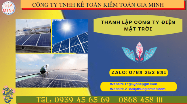Thành lập công ty điện mặt trời tại khánh hòa 4 Điều kiện thành lập công ty điện mặt trời ở Khánh Hòa