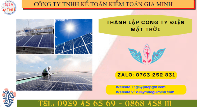 Điều kiện thành lập công ty điện mặt trời ở Lạng Sơn