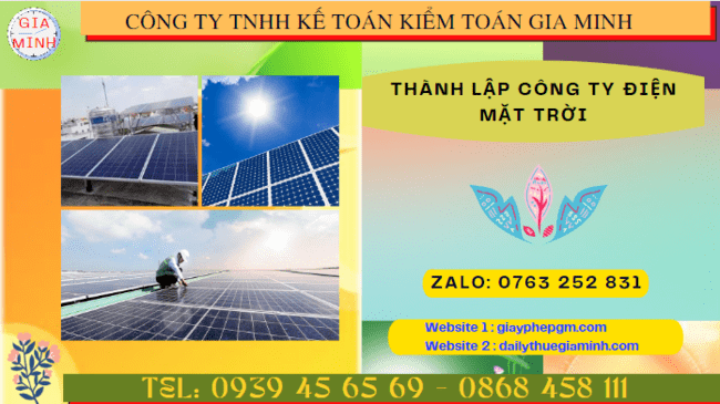 Thành lập doanh nghiệp sản xuất năng lượng mặt trời tại Hà Nội
