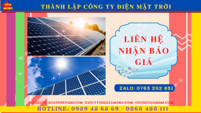 Thành lập công ty điện mặt trời tại quận 6 - tphcm 5 Chi phí thành lập công ty điện mặt trời tại Quận 6 - TPHCM