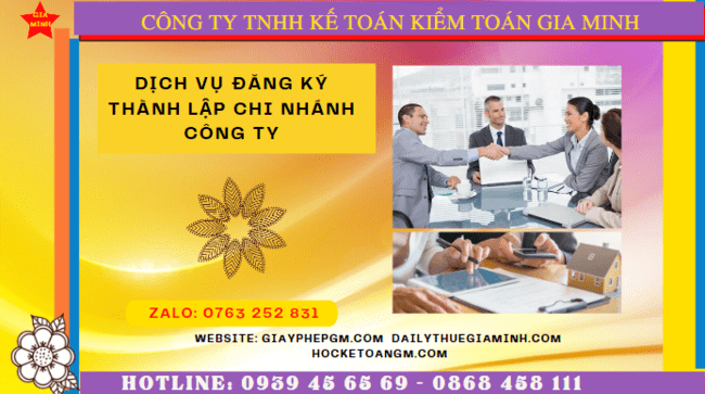 Dịch vụ đăng ký thành lập chi nhánh công ty tại Quận Ninh Kiều 8 Dịch vụ làm thủ tục thành lập chi nhánh công ty tại Quận Ninh Kiều