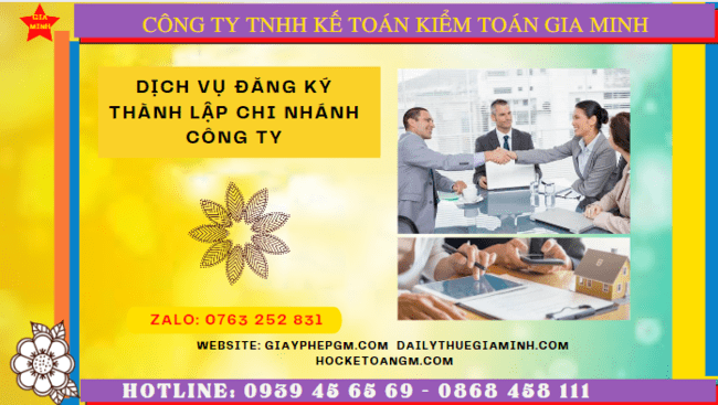 Dịch vụ đăng ký thành lập chi nhánh công ty tại Quận 1 - TPHCM 4 Dịch vụ làm thủ tục thành lập chi nhánh công ty tại Quận 1 - TPHCM