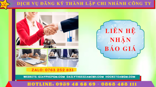 Dịch vụ đăng ký thành lập chi nhánh công ty tại cần thơ 2 Chi phí đăng ký thành lập chi nhánh tại Cần Thơ