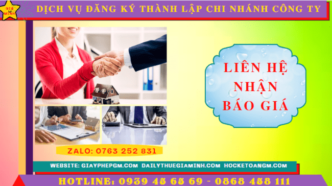 Dịch vụ đăng ký thành lập chi nhánh công ty tại Quận Ninh Kiều 12 Chi phí đăng ký thành lập chi nhánh tại Quận Ninh Kiều