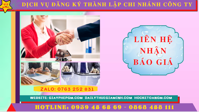 Dịch vụ đăng ký thành lập chi nhánh công ty tại Quận Ba Đình Hà Nội 5 Chi phí dịch vụ đăng ký thành lập chi nhánh công ty tại Quận Ba Đình Hà Nội