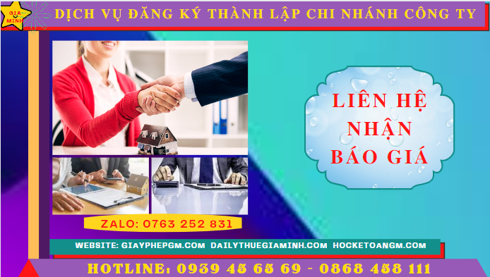 Dịch vụ đăng ký thành lập chi nhánh công ty tại quận 6 - tphcm 5 Chi phí đăng ký thành lập chi nhánh tại Quận 6 - TPHCM