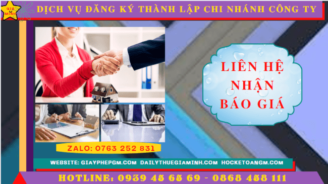 Chi phí đăng ký thành lập chi nhánh tại Kiên Giang