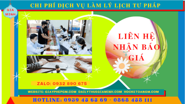 Dịch vụ làm lý lịch tư pháp ở thành phố Hà Nội 5 Chi phí làm phiếu lý lịch tư pháp nhanh ở Thành phố Hà Nội