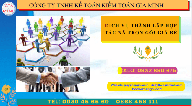 Dịch vụ thành lập hợp tác xã quận 1 trọn gói giá rẻ 4 Dịch vụ làm thủ tục thành lập hợp tác xã trọn gói giá rẻ tại Quận 1 - TPHCM