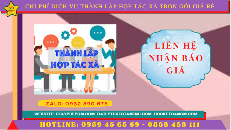 Dịch vụ thành lập hợp tác xã thành phố thủ đức trọn gói giá rẻ 5 Chi phí dịch vụ thành lập hợp tác xã tại Thành Phố Thủ Đức - TPHCM