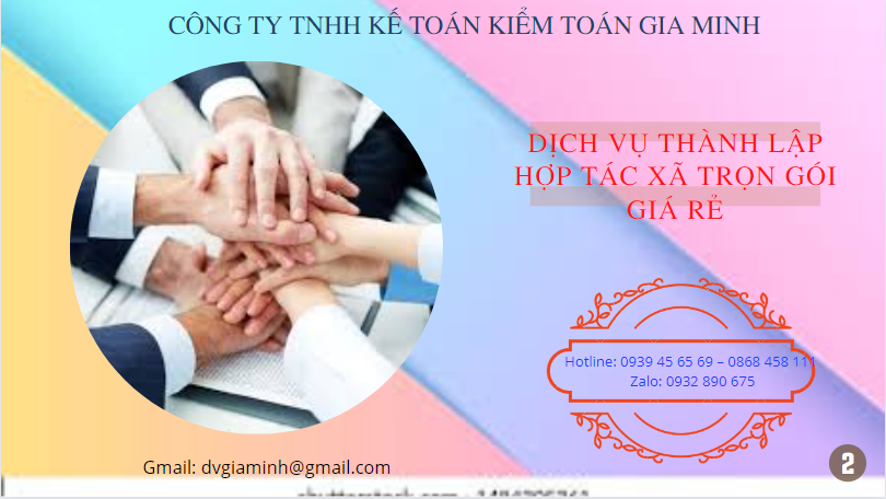 Dịch vụ thành lập hợp tác xã quận 1 trọn gói giá rẻ 6 Dịch vụ thành lập hợp tác xã Quận 1 trọn gói giá rẻ