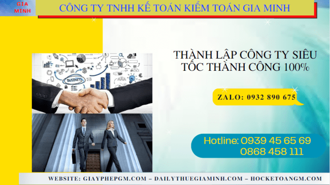 Dịch vụ thành lập công ty uy tín nhanh chóng tại An Giang
